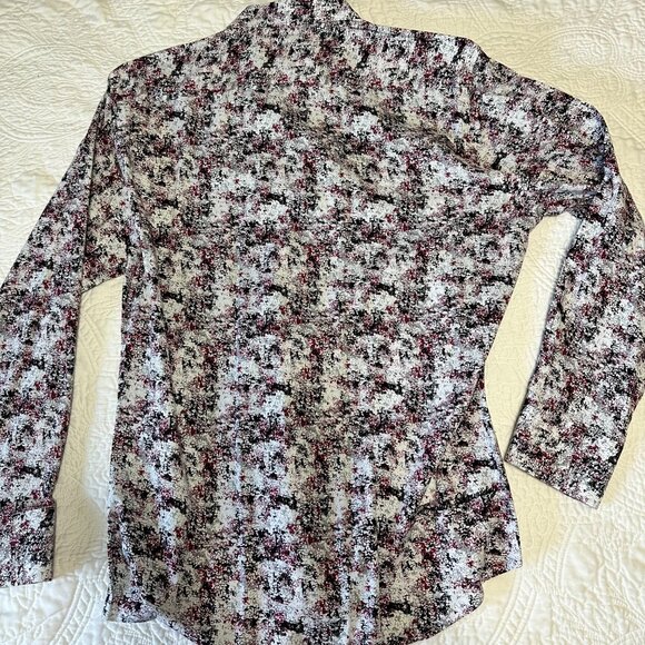 English Laundry Men's Black, Maroon, Gray and White Medium Dress Shirt - 013 - Picture 5 of 7